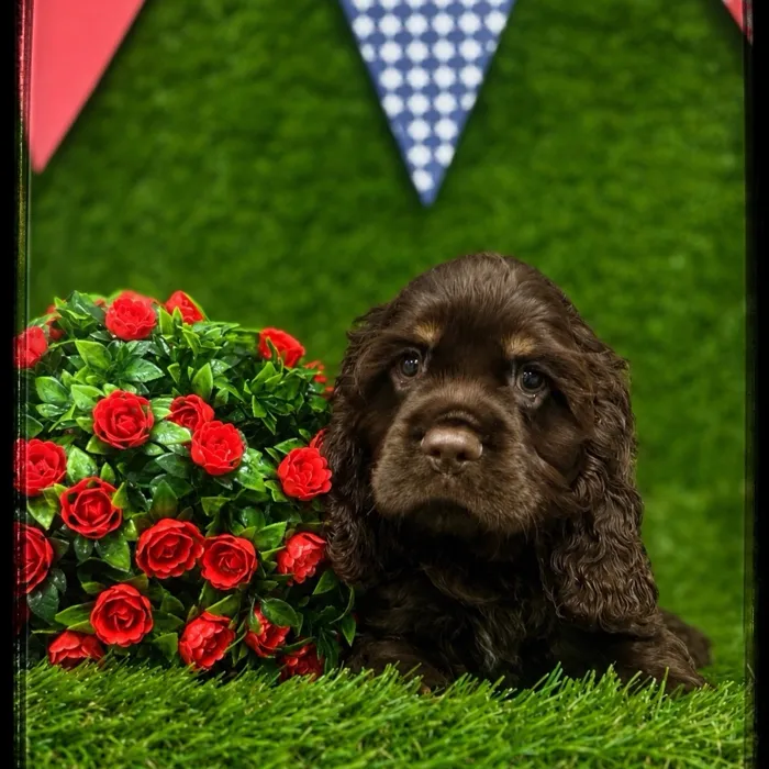 Male Cocker Spaniel puppy named Hugo for sale at Idaho Puppy - Meridian.